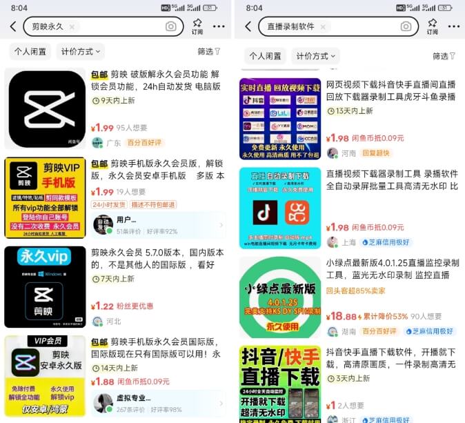 新手小白闲鱼虚拟副业项目单日300+