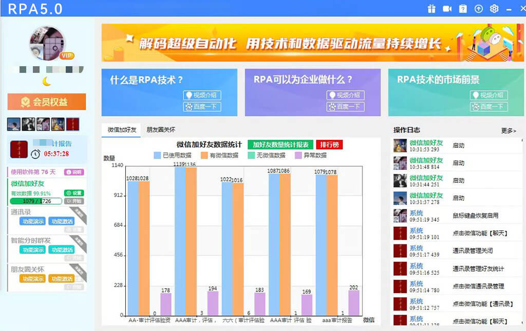 聚客RPA5.0，RPA-PC端模拟微信自动人工加好友
