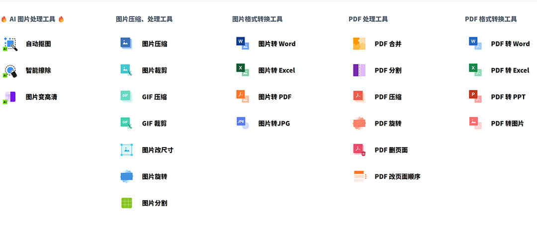 分享一个免费的在线图片与 PDF 处理工具