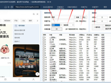 小红书综合工具，自动化评论，采集笔记、评论区用户等！