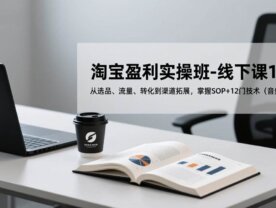 淘宝盈利实操班-线下课12月，从选品、流量、转化到渠道拓展，掌握SOP+12门技术（音频+字幕）