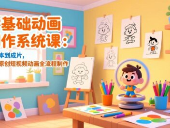零基础动画创作系统课：从剧本到成片，掌握原创短视频动画全流程制作